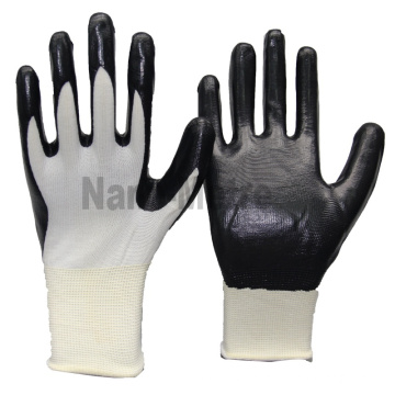 NMSAFETY wholesale 13g nitrile safety working glove construction working safty gloves